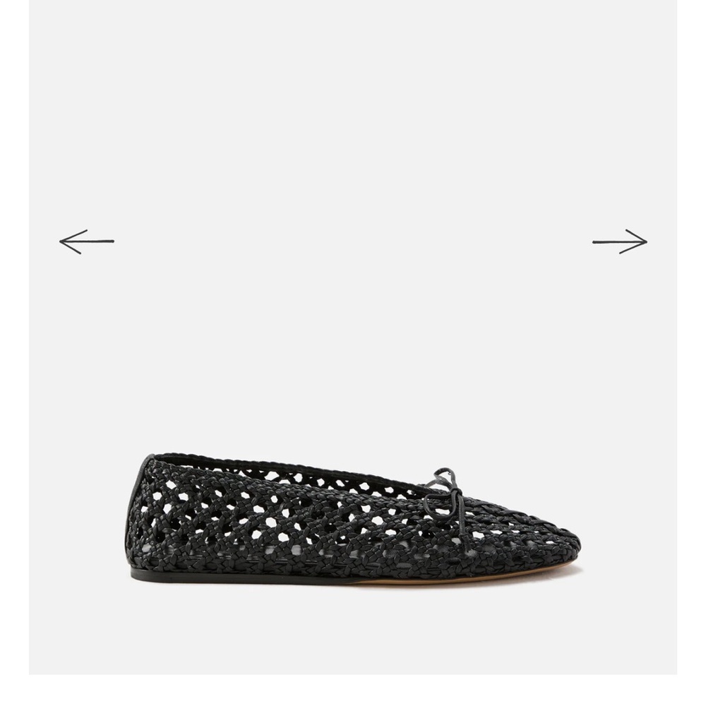 Le Monde Beryl. Black Regency Woven Women's Flats. NWT. 39.5.